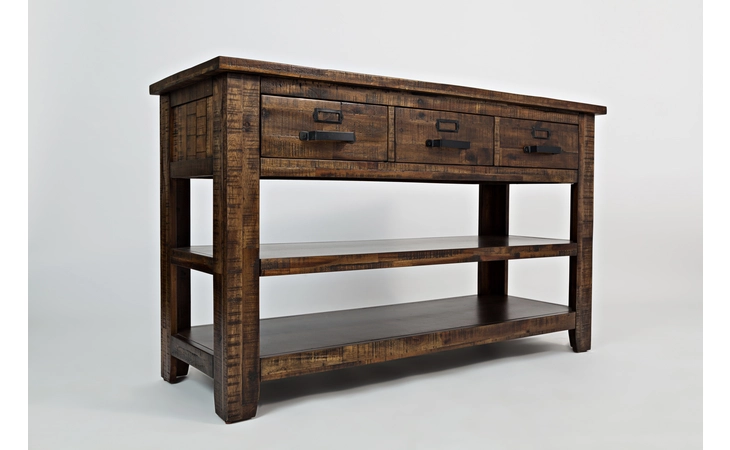 CANNON VALLEY COLLECTION SOFA TABLE W/3 DRAWERS AND TWO SHELVES CANNON VALLEY COLLECTION JOFRAN  1510-4