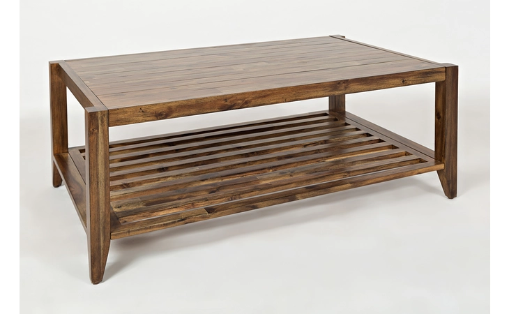 BEACON STREET COLLECTION COFFEE TABLE W/SLATTED BOTTOM SHELF BEACON STREET COLLECTION JOFRAN  1649-1