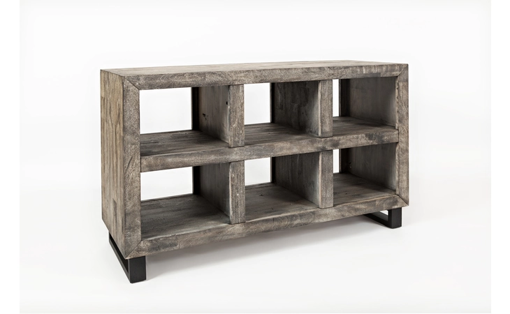 MULHOLLAND DRIVE COLLECTION DISTRESSED 6 COMPARTMENT SOFA TABLE MULHOLLAND DRIVE COLLECTION JOFRAN  1670-4