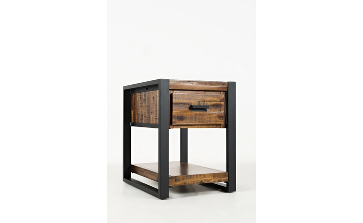 1690-7 LOFTWORKS COLLECTION CHAIRSIDE TABLE W/DRAWER, SHELF LOFTWORKS COLLECTION