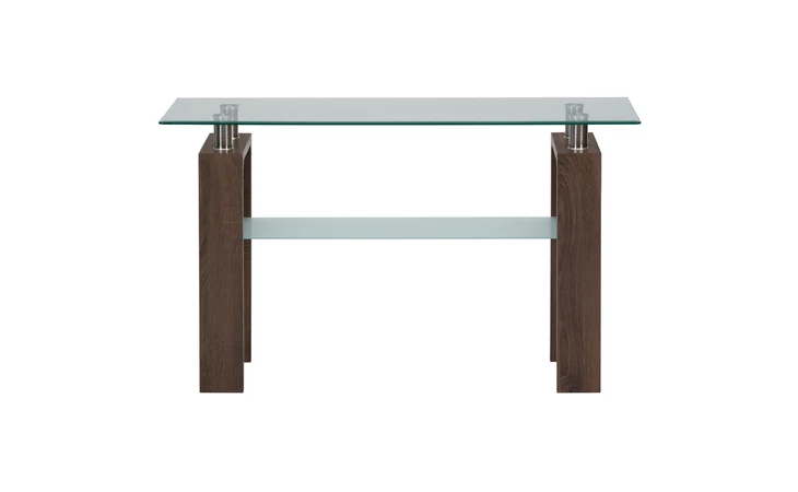 COMPASS FINISH TEMPERED GLASS SOFA TABLE TOP COMPASS FINISH JOFRAN  198-4G