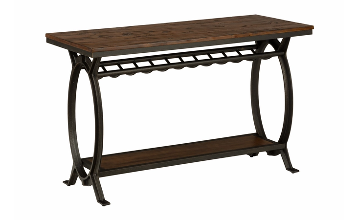 617-4 HARPER'S PRESS HARPER'S PRESS SOFA TABLE WITH WINE RACK