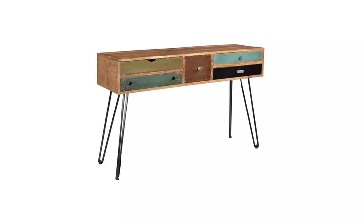 98249*  BRISBANE FIVE DRAWER CONSOLE TABLE