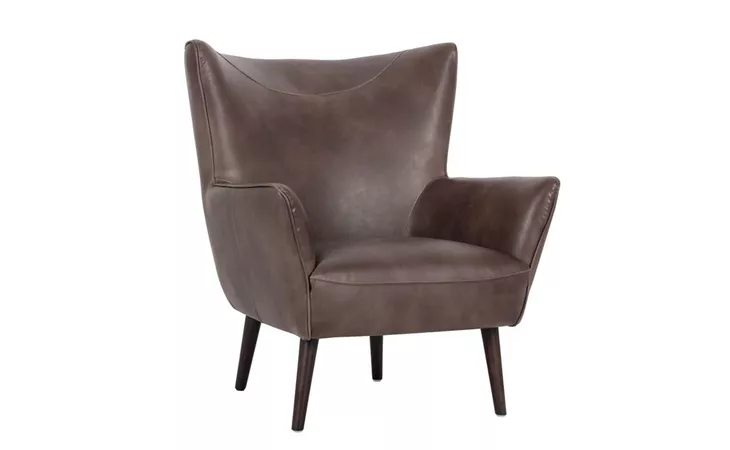 101965 LUTHER LUTHER LOUNGE CHAIR - HAVANA DARK BROWN