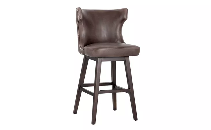 NEVILLE NEVILLE SWIVEL BARSTOOL - HAVANA DARK BROWN SUNPAN  101947