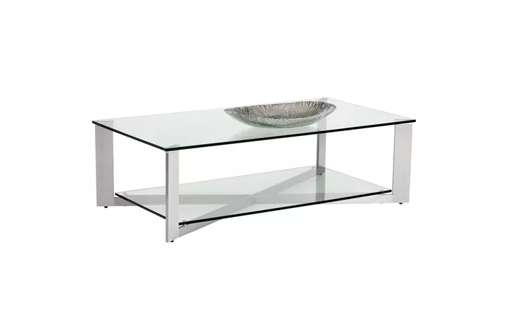 XAVIER XAVIER COFFEE TABLE - RECTANGULAR - STAINLESS STEEL SUNPAN  101490