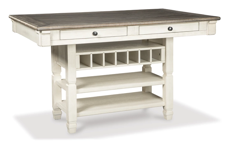 Bolanburg RECT DINING ROOM COUNTER TABLE ASHLEY Antique White D647-32