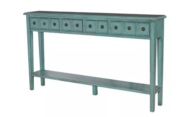 16A8213T  SADIE TEAL LONG CONSOLE