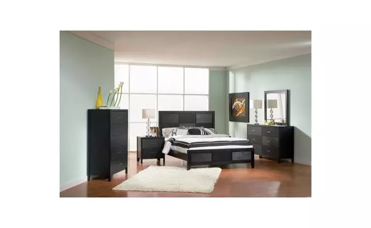 201651KW-S5  GROVE TRANSITIONAL CALIFORNIA KING FIVE-PIECE BEDROOM SET