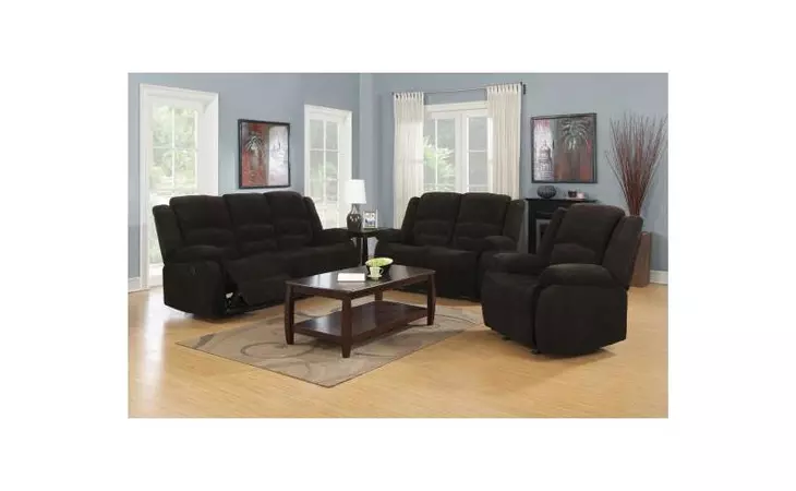 601461-S2  GORDON CHOCOLATE RECLINING TWO-PIECE LIVING ROOM COLLECTION