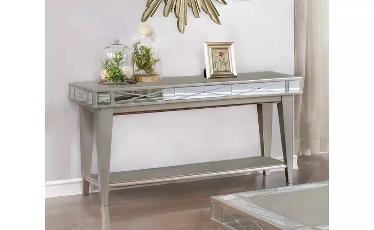 720889  BLING MIRRORED SOFA TABLE