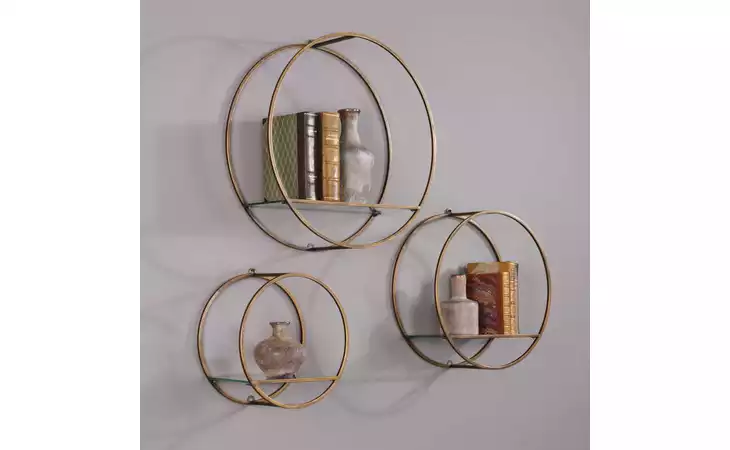 04117 ELLISON WALL SHELVES, S/3 UTTERMOST  04117