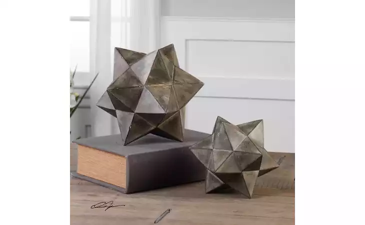 20109  GEOMETRIC STARS SCULPTURE, S