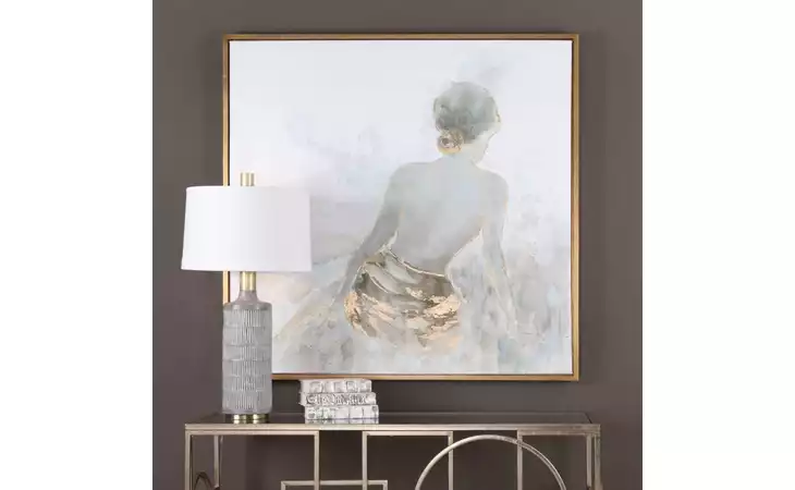 35345 GOLD HIGHLIGHTS HAND PAINTED CANVAS HP UTTERMOST  35345