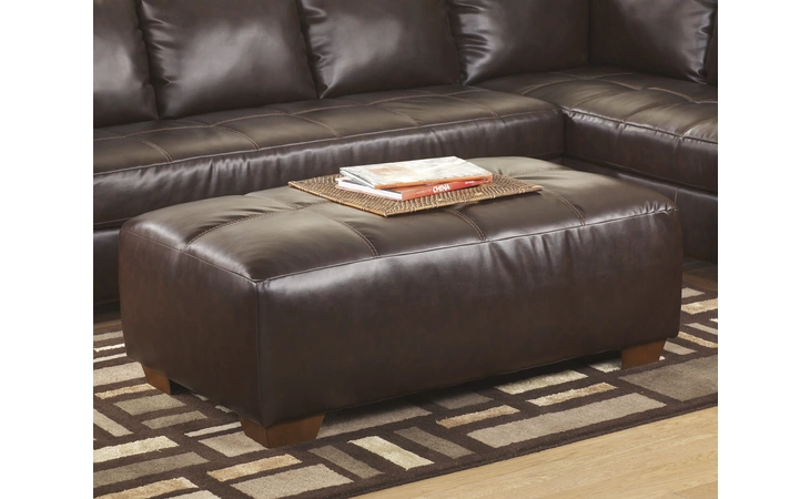 4480008 Leather OVERSIZED ACCENT OTTOMAN