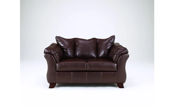 1500335 Leather LOVESEAT-STATIONARY LEATHER-SAN MARCO DURABLEND - BARK