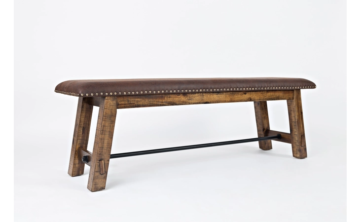 TRESTLE BENCH W/UPH SEAT CANNON VALLEY COLLECTION JOFRAN CANNON VALLEY COLLECTION  1511-56KD