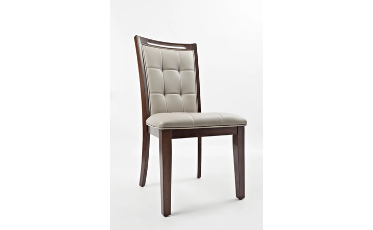UPH DINING CHAIR- GREY PU  (2/CTN) MANCHESTER COLLECTION JOFRAN MANCHESTER COLLECTION  1672-385KD