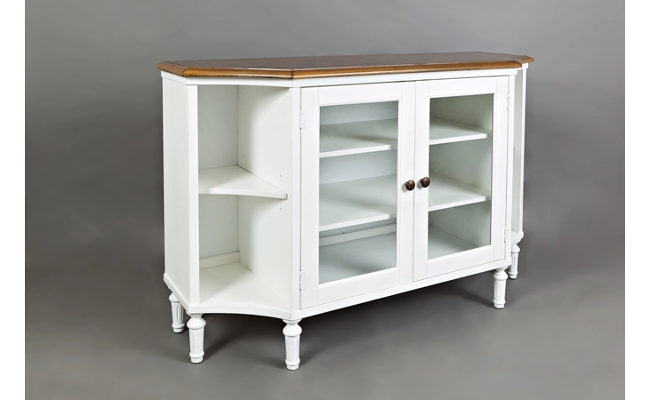 CASTLE HILL COLLECTION DISPLAY SERVER - 2 INT SHELVES BEHIND 2 GLASS DOORS, 2 EXT SHELVES END JOFRAN  1776-54