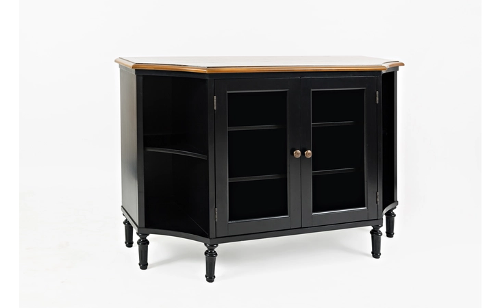 CASTLE HILL COLLECTION DISPLAY SERVER - 2 INT SHELVES BEHIND 2 GLASS DOORS, 2 EXT SHELVES END JOFRAN  1786-54