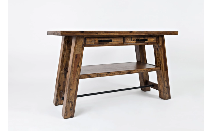 CANNON VALLEY COLLECTION TRESTLE SOFA/MEDIA TABLE W/2 DRAWERS, SHELF CANNON VALLEY COLLECTION JOFRAN  1510-14