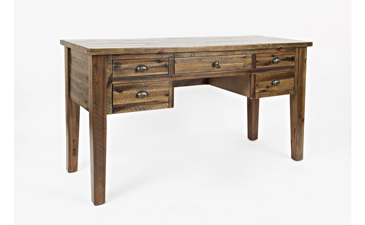 5 DRAWER DESK W/FULLY FINISHED BACK ARTISAN'S CRAFT COLLECTION JOFRAN ARTISAN'S CRAFT COLLECTION  1742-58