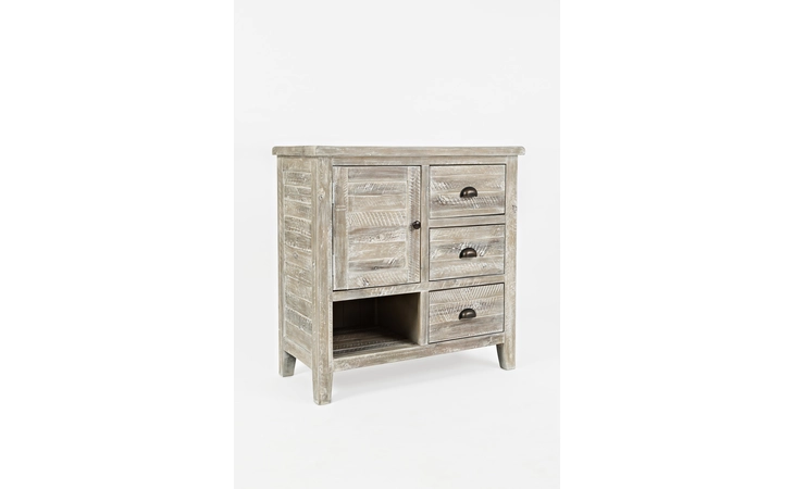 ARTISAN'S CRAFT COLLECTION ACCENT CHEST W/CABINET, 3 DRAWERS, OPEN STORAGE ARTISAN'S CRAFT COLLECTION JOFRAN  1743-32