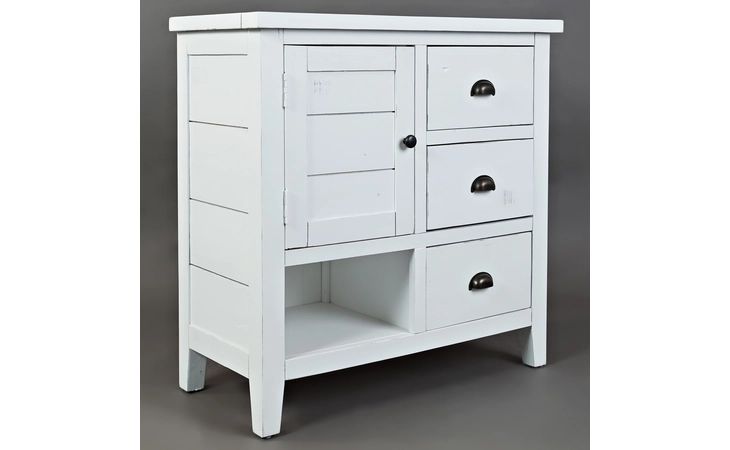 ACCENT CHEST W/CABINET, 3 DRAWERS, OPEN STORAGE ARTISAN'S CRAFT COLLECTION JOFRAN ARTISAN'S CRAFT COLLECTION  1744-32