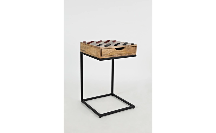 1730-26 GLOBAL ARCHIVE COLLECTION CHECKER BOARD C-TABLE W/CHECKERS GLOBAL ARCHIVE COLLECTION