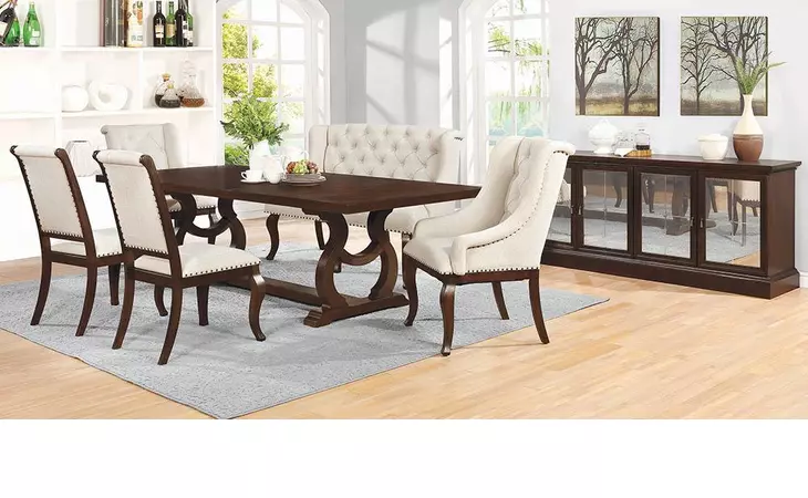 107982 SIDE CHAIR (CREAM) COASTER  107982