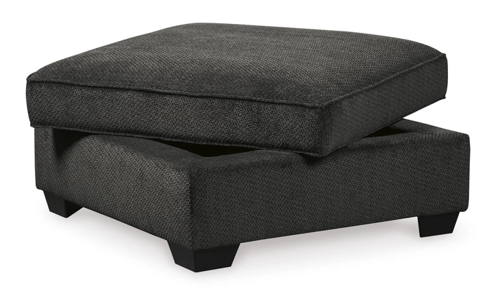 Charenton OTTOMAN WITH STORAGE ASHLEY Charcoal 1410111