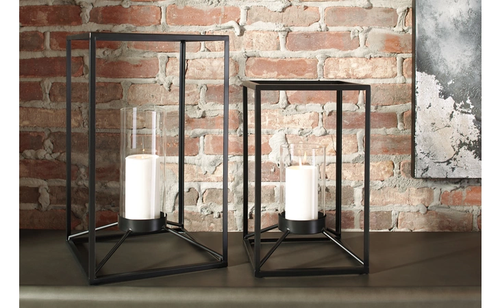 Dimtrois LANTERN SET (2/CN) ASHLEY Black A2000133