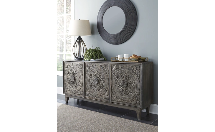 Fair Ridge ACCENT CABINET ASHLEY Dark Brown A4000028