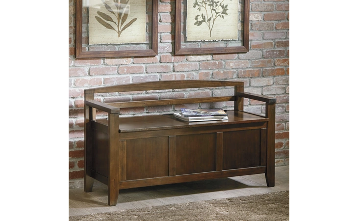Charvanna - Dark Brown STORAGE BENCH/CHARVANNA ASHLEY  A4000059