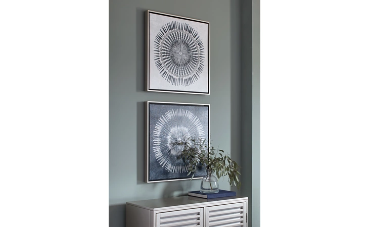 Monterey WALL ART SET (2/CN) ASHLEY Blue/White A8000155