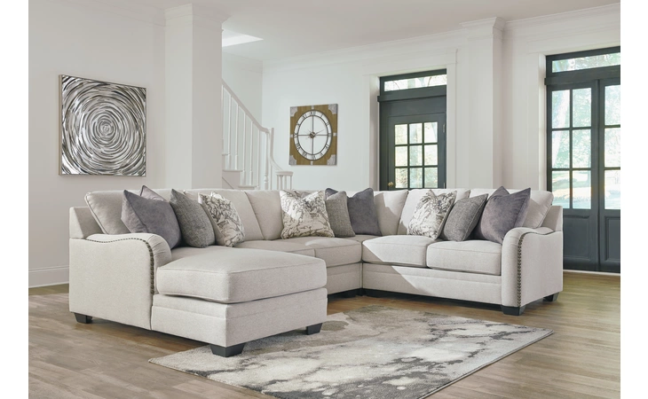 Dellara ARMLESS LOVESEAT ASHLEY Chalk 3210134