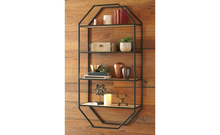 Elea WALL SHELF ASHLEY Black/Natural A8010097
