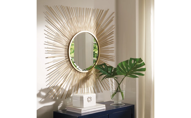 Elspeth ACCENT MIRROR ASHLEY Gold Finish A8010124