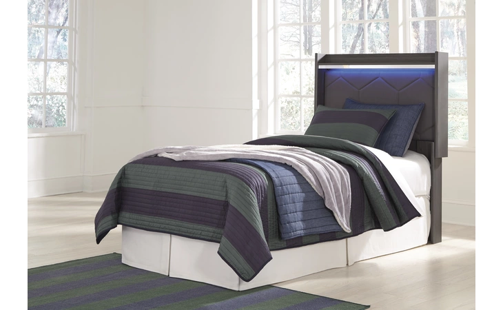 Annikus - Gray TWIN UPH PANEL HEADBOARD ASHLEY  B132-53