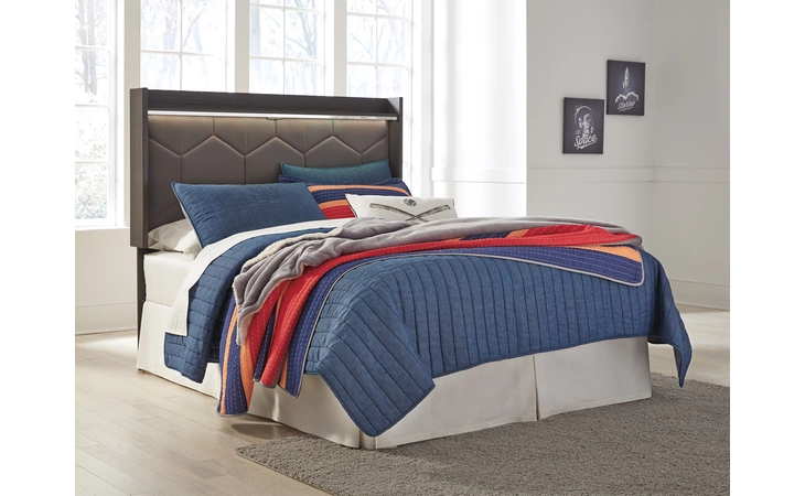 Annikus - Gray FULL UPH PANEL HEADBOARD ASHLEY  B132-87