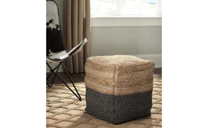 Sweed Valley POUF ASHLEY Natural/Black A1000422