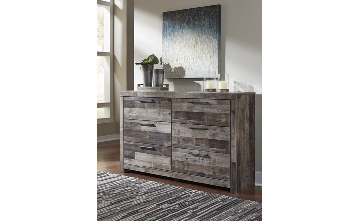 Derekson SIX DRAWER DRESSER ASHLEY Multi Gray B200-31