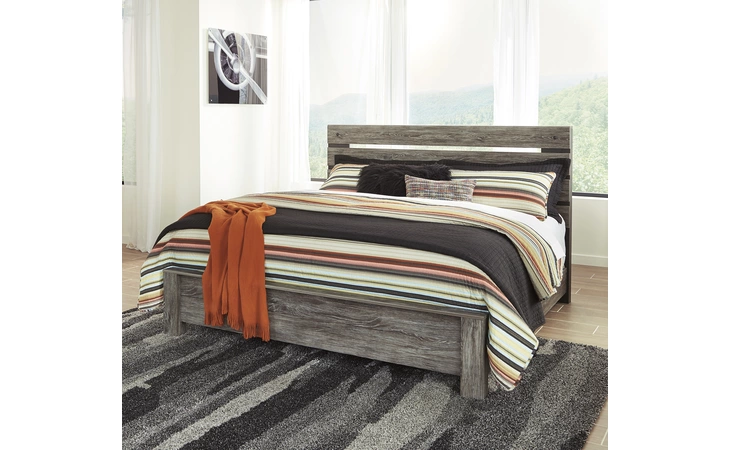 Cazenfeld KING PANEL FOOTBOARD ASHLEY Black/Gray B227-56