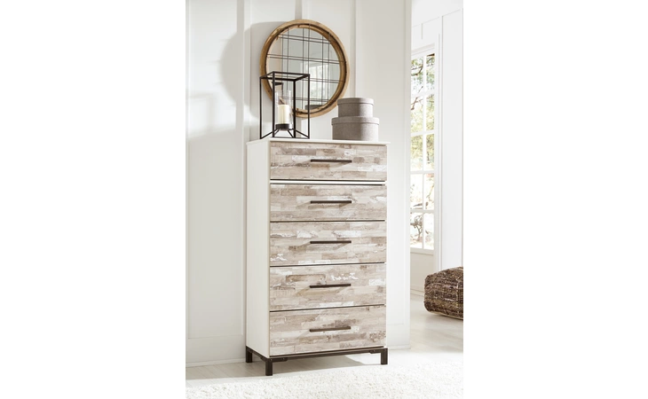 EVANNI FIVE DRAWER CHEST EVANNI MULTI ASHLEY  B315-46
