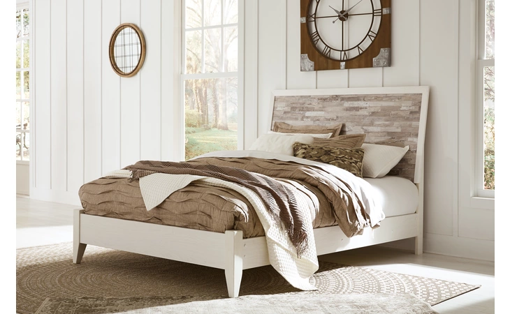 EVANNI QUEEN PANEL FOOTBOARD W RAILS ASHLEY  B315-54