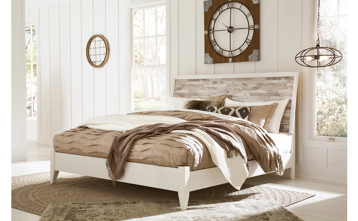 EVANNI KING PANEL FOOTBOARD RAILS ASHLEY  B315-56