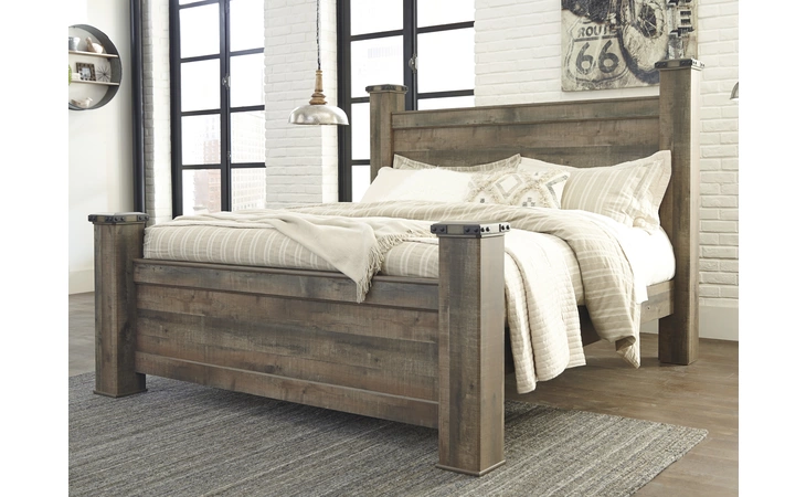 Trinell KING POSTER FOOTBOARD ASHLEY Brown B446-66