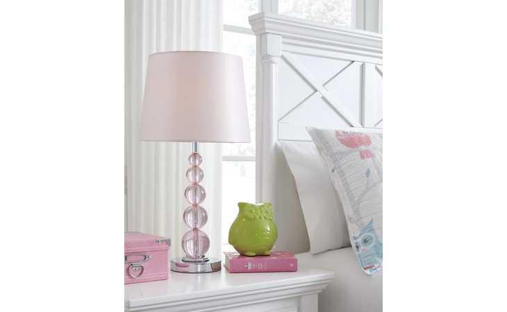 Letty CRYSTAL TABLE LAMP (1/CN) ASHLEY Pink L857664
