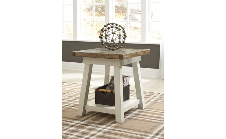 T640-3 Stownbranner - Two-tone RECTANGULAR END TABLE