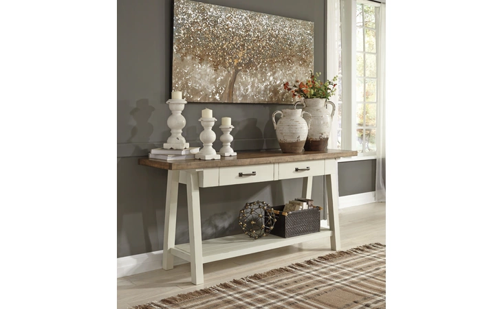 Stownbranner - Two-tone SOFA TABLE STOWNBRANNER ASHLEY  T640-4